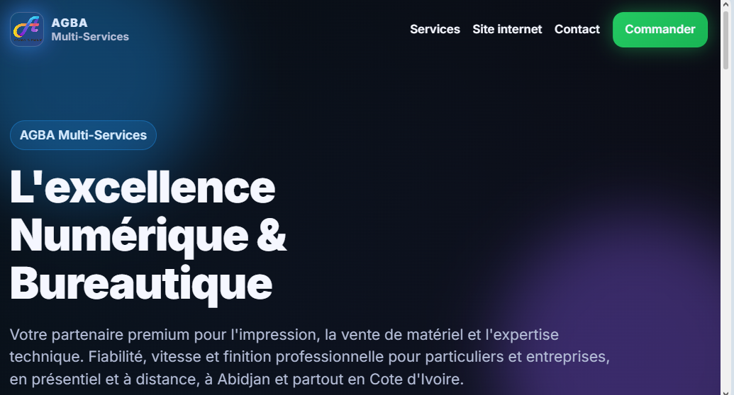 Projet site entreprise